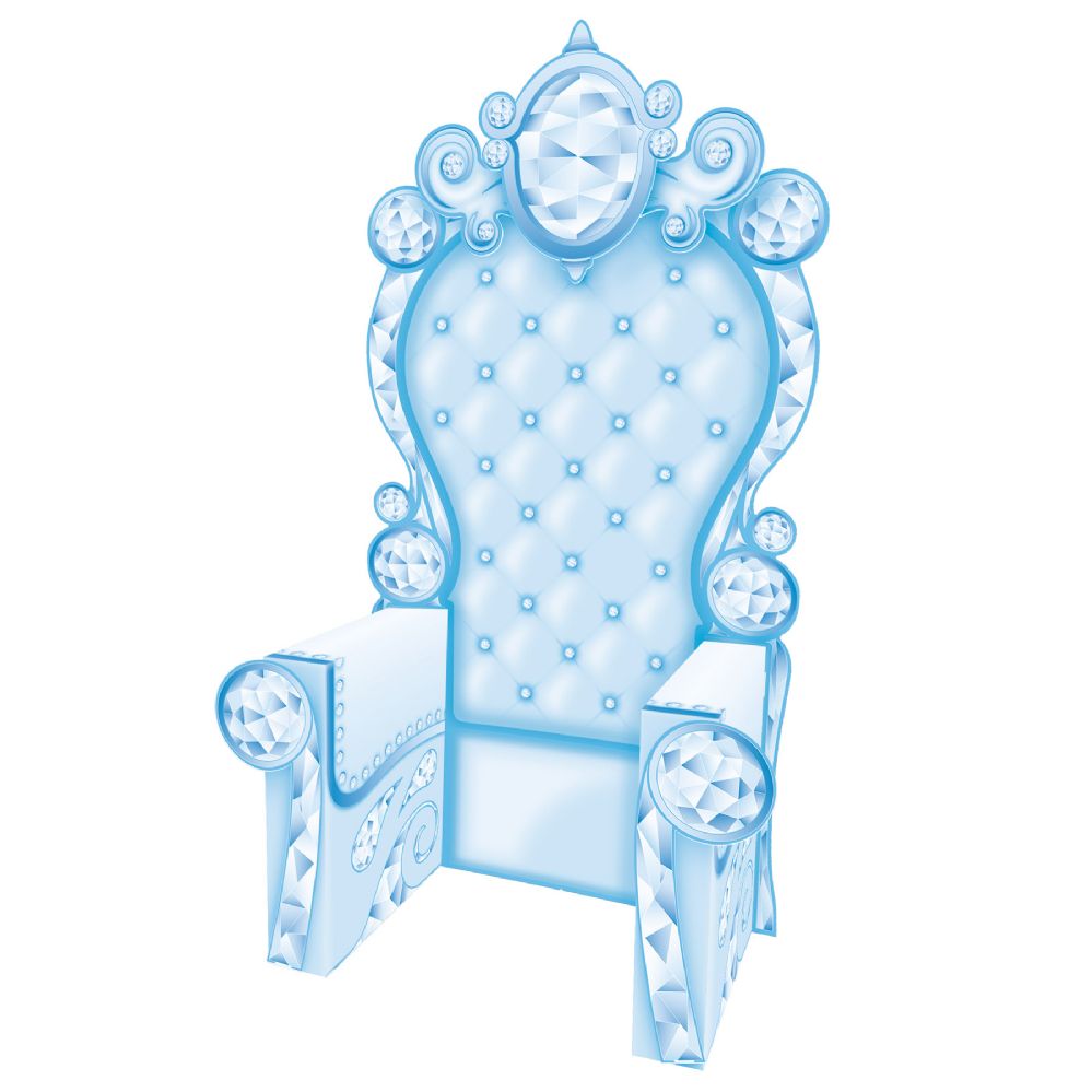 4 pieces 3-D Wntr Wndrlnd Ice Crystal Throne Prop - Photo Prop Accessories & Door Cover