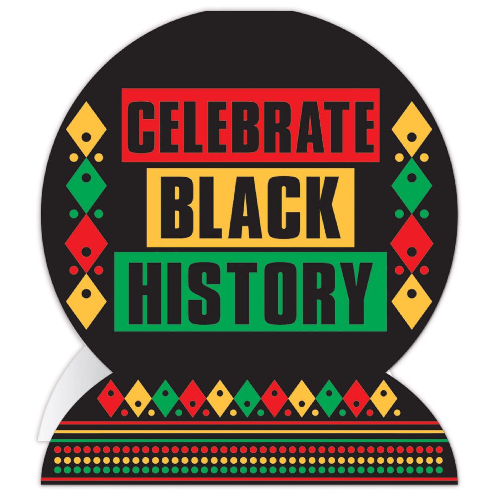 12 pieces of 3-D Celebrate Black History Centerpiece