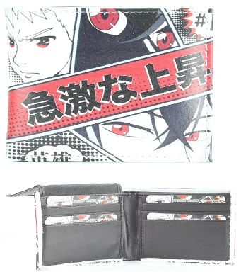 6 Pieces Vegan Leather Wallet [bifold] Anime Boom - Leather Wallets
