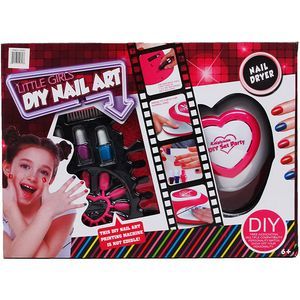 12 pieces Diy My Little Nail Salon Play Set In Color Box - Toy Sets