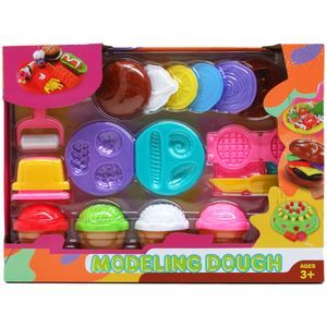 12 pieces 17pc Dough Play Set In Window Box - Toy Sets