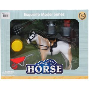 12 pieces 5.5" Horse Play Set In Window Box, 2 Assrt - Toy Sets