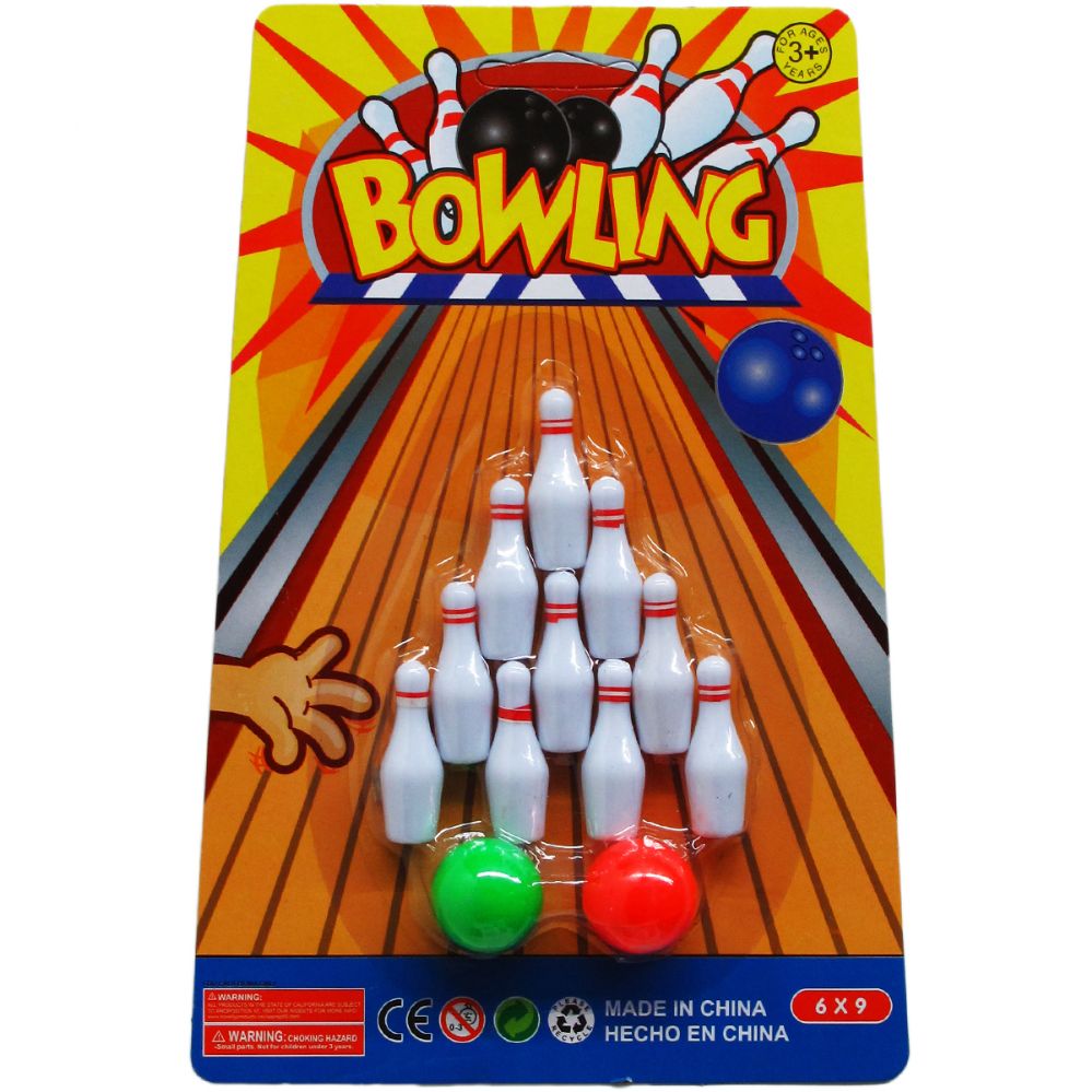 96 Wholesale 12pc Mini Bowling Play Set In Poly Bag W/header - at ...