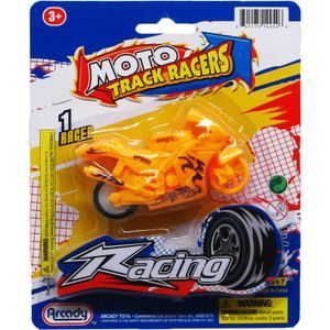 72 Pieces of 6" F/w Motorcycle On Blister Card, 3 Assrt Clrs