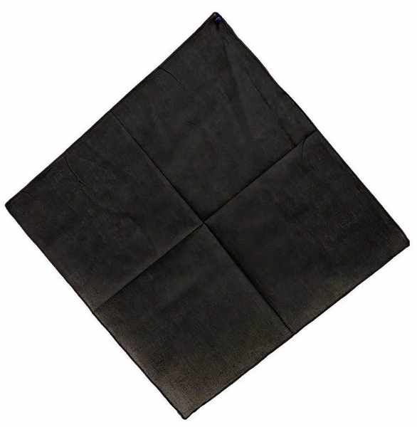 24 Pieces of Wholesale Solid Color Black Bandana
