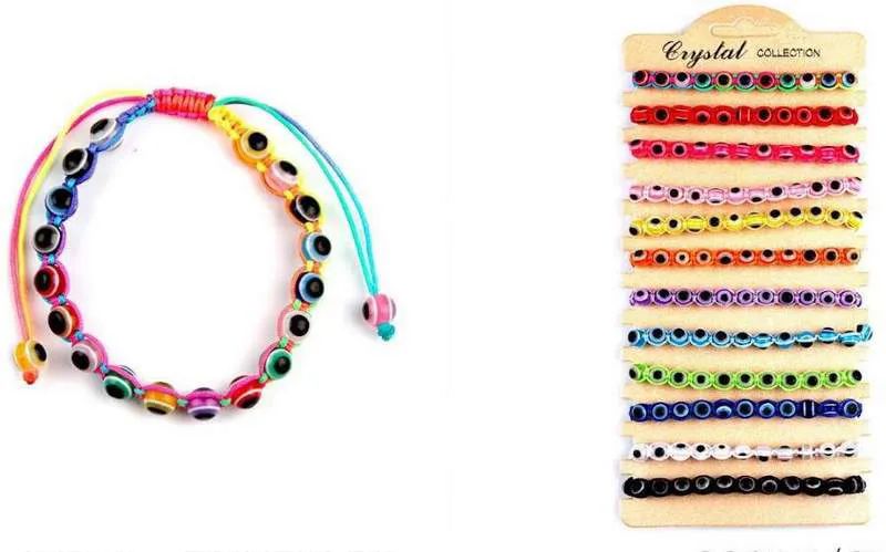 24 Pieces Wholesale Evil Eye Fashion Bracelet - Bracelets