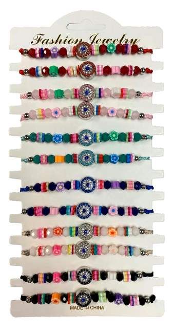 24 Pieces Wholesale Flower Style Fashion Bracelet - Bracelets