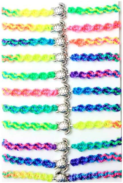 24 Pieces of Turtle Rainbow Bracelet