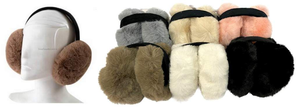 24 Pieces of Wholesale Solid Color Super Soft Ear Muffs