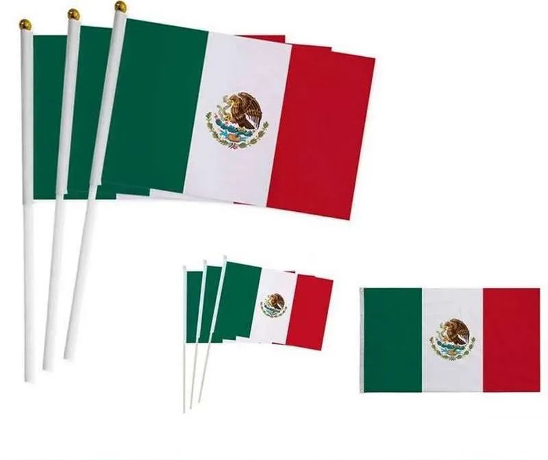 24 Pieces Wholesale Mexico Small Flag - Flag
