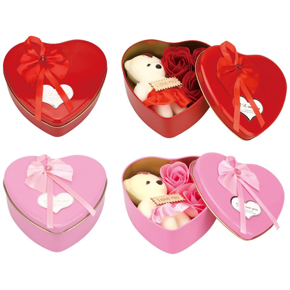 48 Pieces of Valentine's Day Rose Bear Set