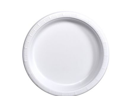 24 Pieces of 9 Inch White Plastic Plate - 25 Count