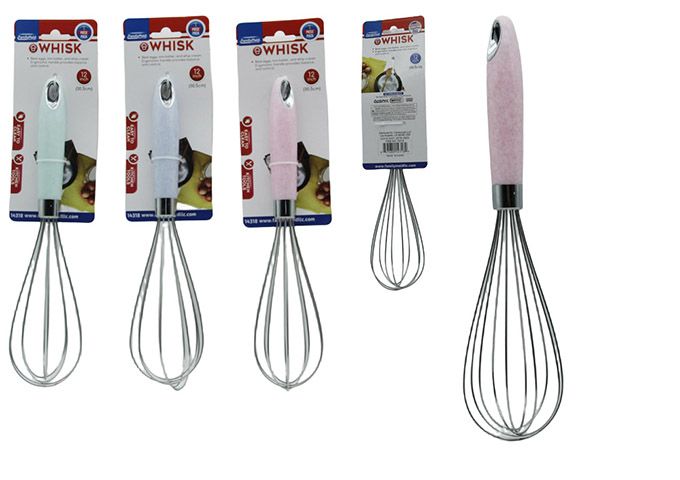 24 Pieces of Egg Whisk With Marble Effect