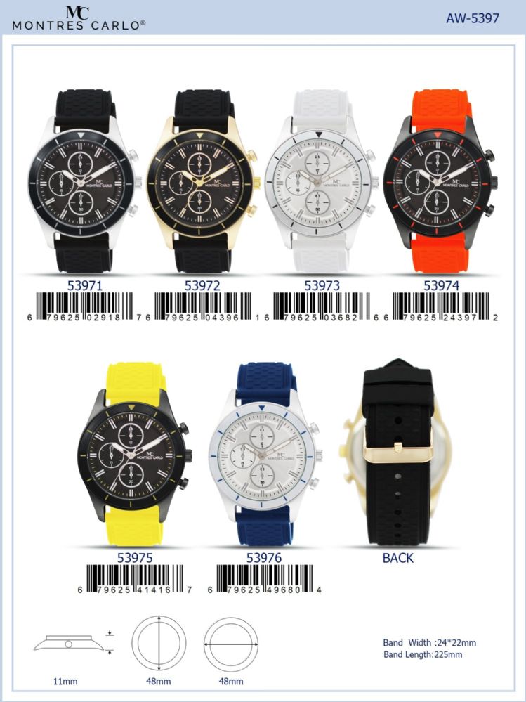 12 pieces Men's Watch - 53974 assorted colors - Men's Watches