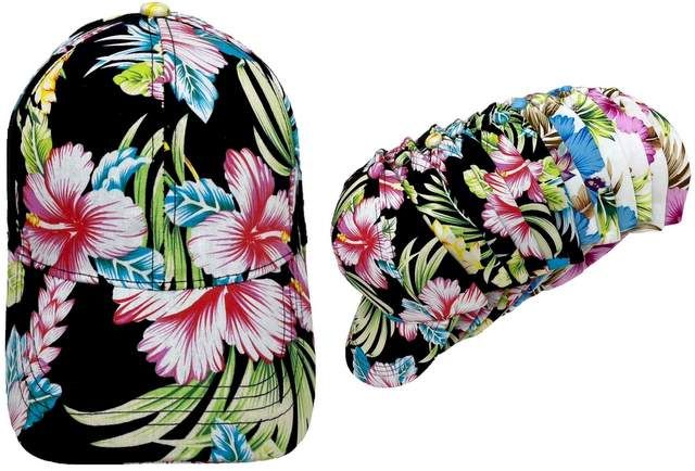 24 Pieces of Wholesale Flower Style Baseball Cap/hat