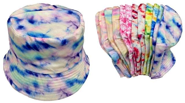 24 Pieces of Wholesale Tie Dye Bucket Hat