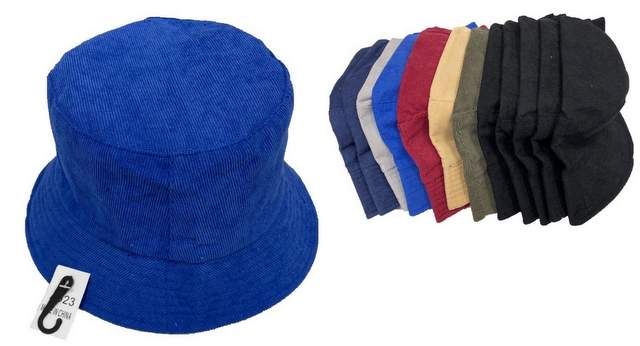 24 Pieces of Wholesale Solid Color Bucket Hat