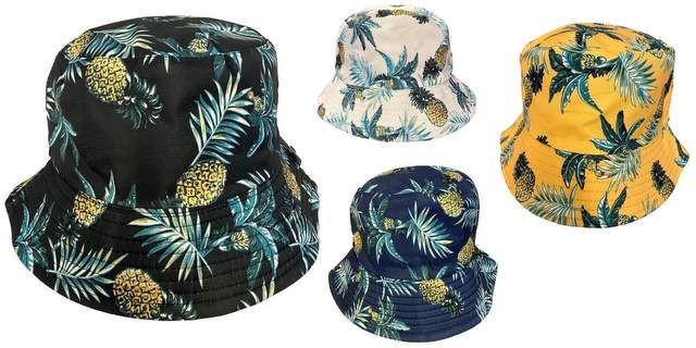 24 Pieces of Wholesale Pineapple Tree Bucket Hat