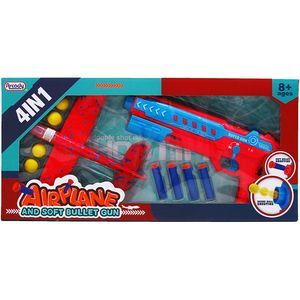 12 pieces 8.25" Soft Foam Dart Gun Play Set In Open Box - Toy Weapons