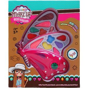 12 pieces 2level Butterfly Shape Toy Make Up In Window Box - Girls Toys
