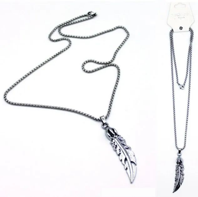 24 Pieces of Wholesale Feather Style Fashion Necklace