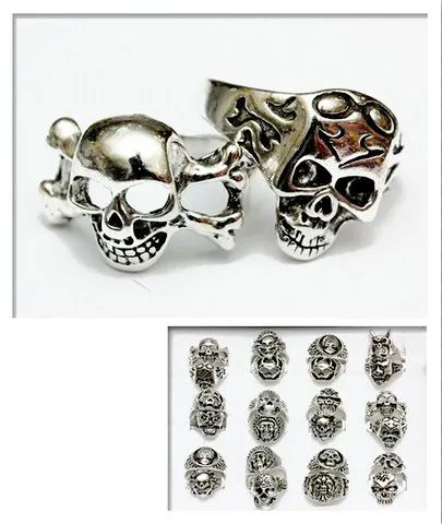 24 Pieces of Casting Skull Ring