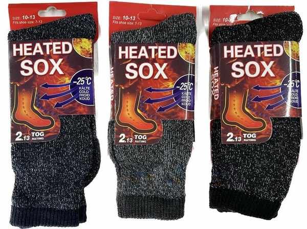 24 Pairs of Wholesale Man Heated Socks