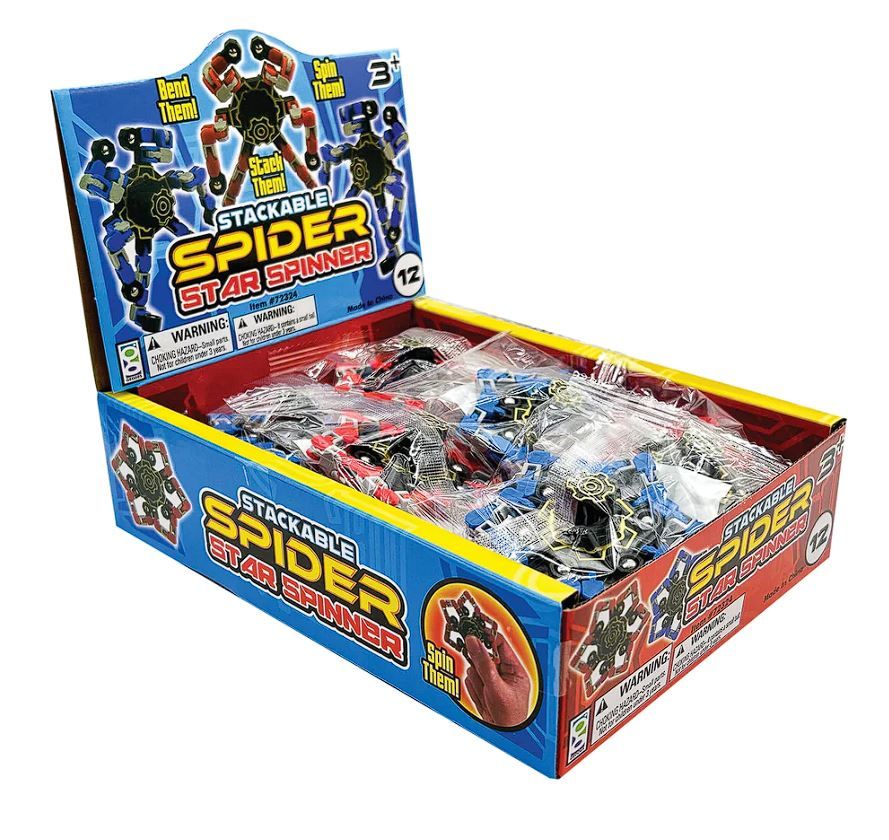 48 Pieces of Stackable Spider Star Spinner