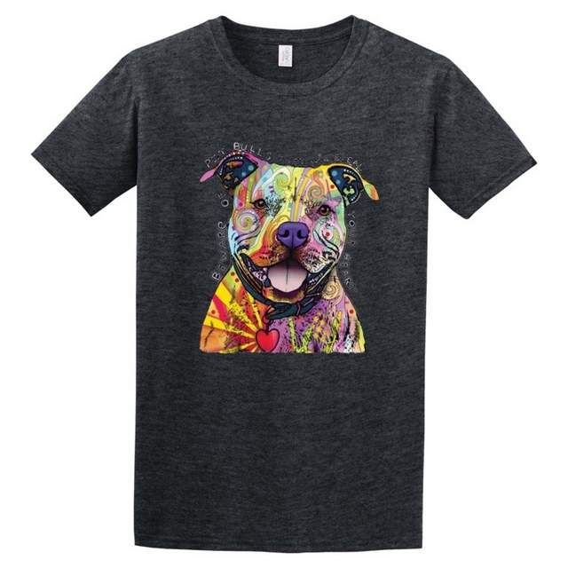 24 Pieces of Beware Of Pit Bulls T-Shirt Dark Heather Color