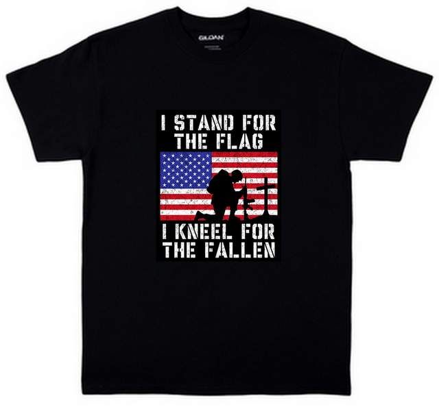 24 Pieces of For The Fallen Black Color T-Shirt