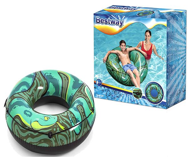 6 Pieces of Bestway H2ogo River Snake Swim Ring In Color Box