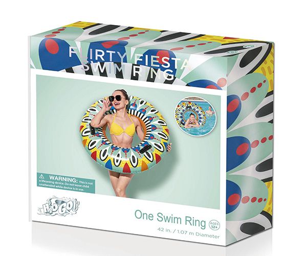 12 Pieces of Bestway H2ogo Flirty Fiesta Swim Ring In Color Box