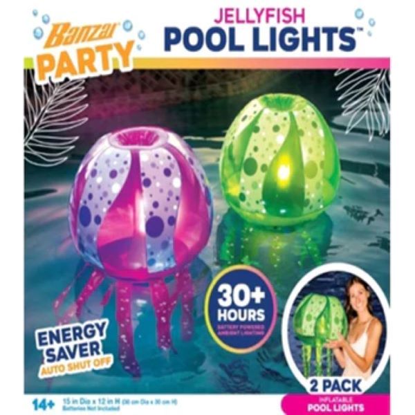 6 Pieces of Banazi Jellyfish Pool Lights (2 Pack)