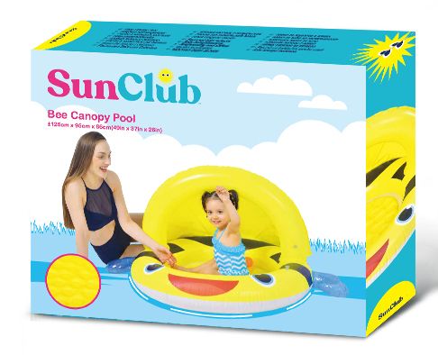 6 Pieces of Sunclub Bee Canopy Pool 49"*37"*26"