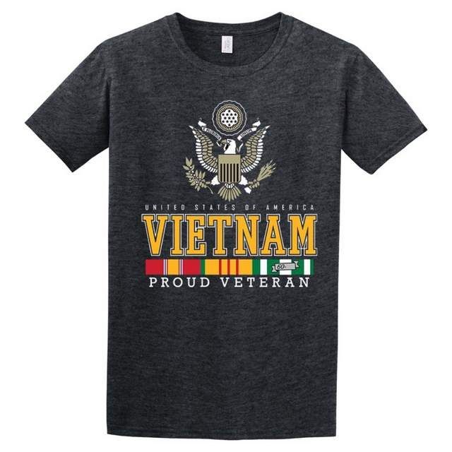 24 Pieces of Veteran Eagle -Vietnam T-Shirt Dark Heather Color