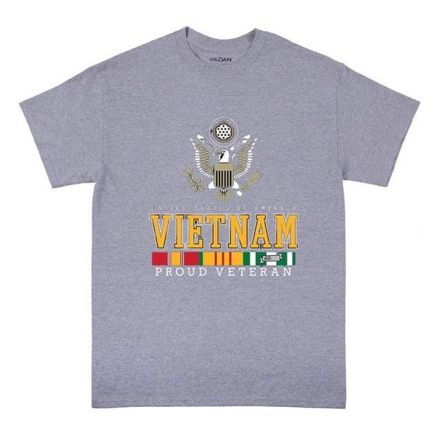 24 Pieces of Veteran Eagle - Vietnam T-Shirt Sport Gray Color