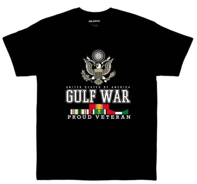 24 Pieces of Veteran Eagle - Gulf War T-Shirts Black Color