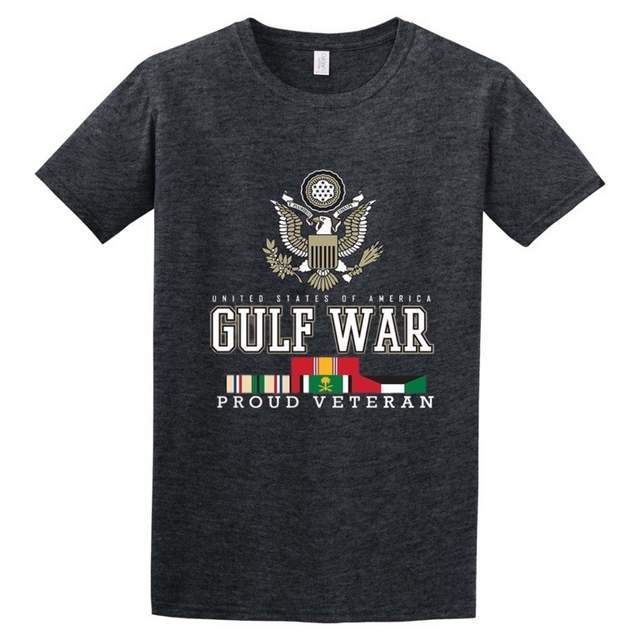 24 Pieces of Veteran Eagle - Gulf War T-Shirts Dark Heather Color