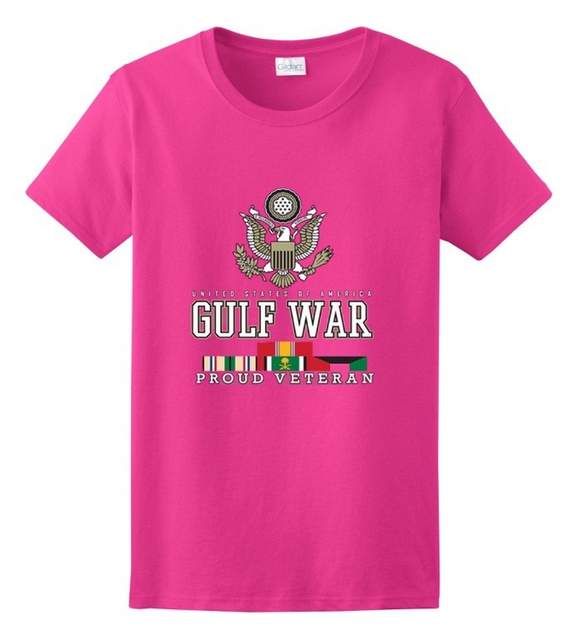 24 Pieces of Veteran Eagle - Gulf War T-Shirts Pink Color