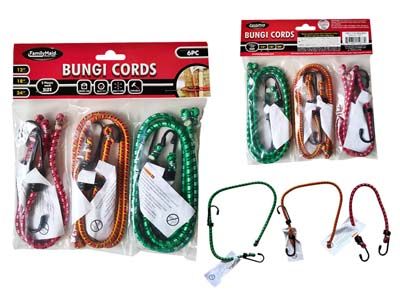 96 Pieces of 6-Piece Bungee Cords