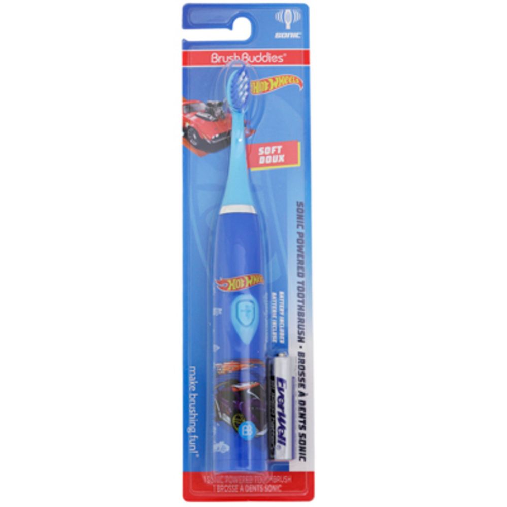 24 Pieces of Toothbrush Hot Wheels Sonic Powered Soft Bristles