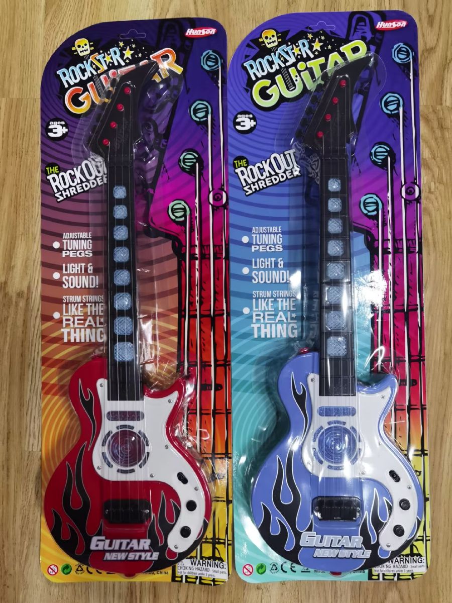 12 Pieces of Guitar W/ Sound & Light On Card
