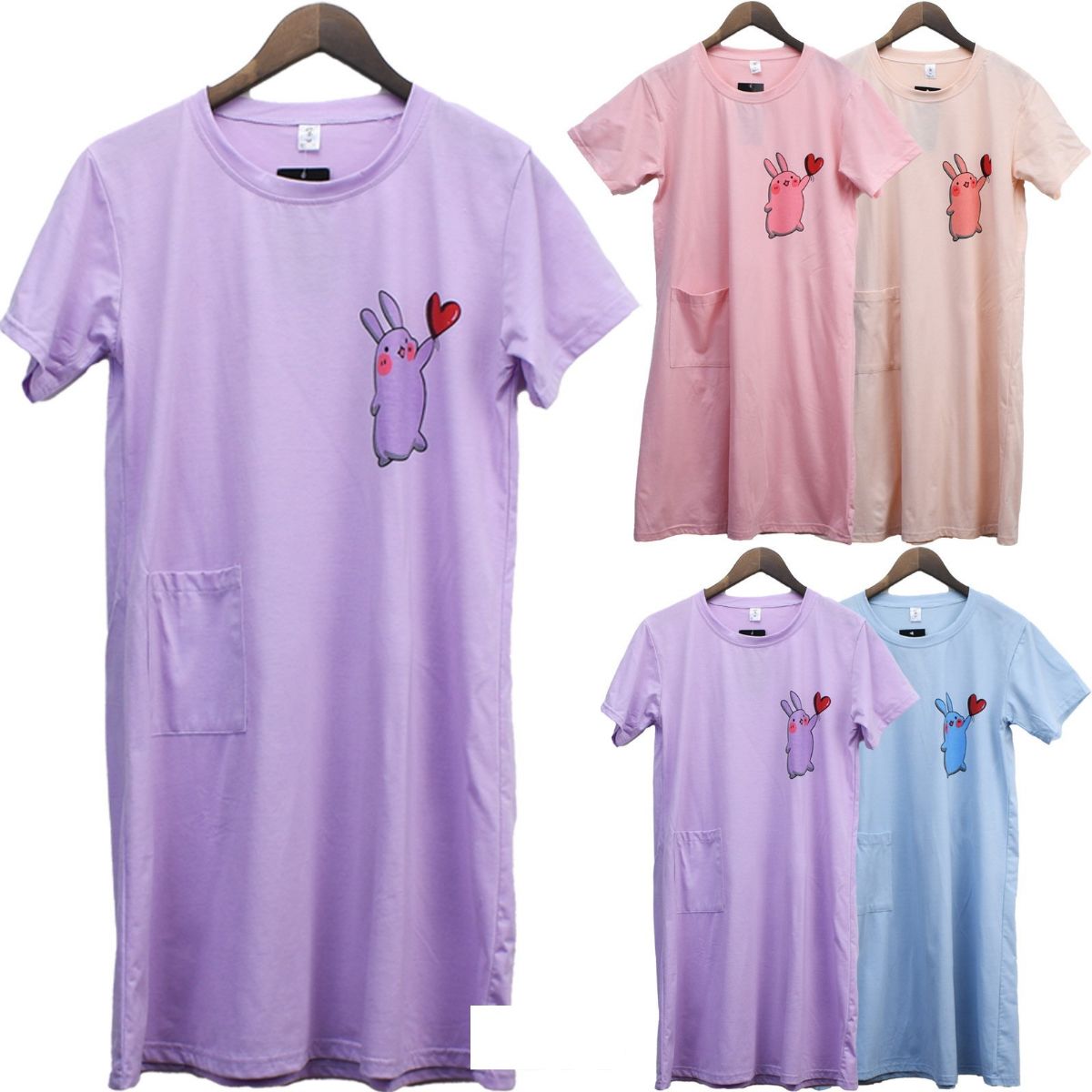 lightweight short sleeve dressing gown COLORFULLEAF Women's 100% Cotton Robes Summer Short Sleeve Robe Lightweight Knee Length Bathrobe Loungewear with Pockets (Pink,S) at Amazon Women's Clothing store