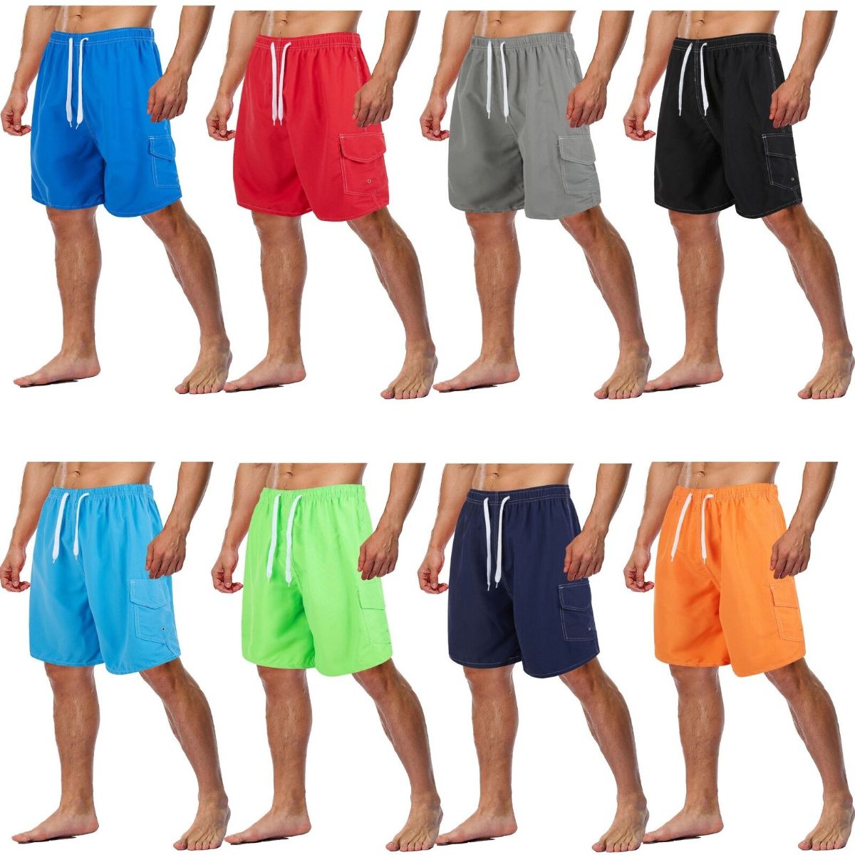 Mens cargo hot sale bathing suits