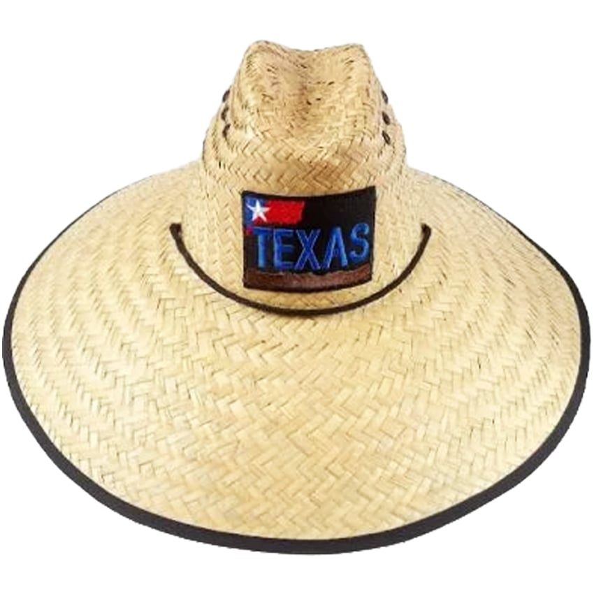 12 Pieces Raffia Straw Summer Hat for Men - Texas Embroidered Wide Brim Sun Hat - Sun Hats