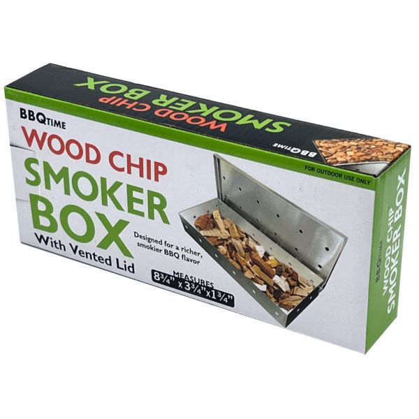 5 pieces of Barbecue Smoker Box With Hinged Vented Lid