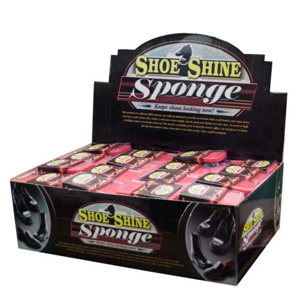 48 pieces of Shoe Shine Sponge Counter Top Display
