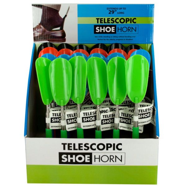 24 pieces of Telescopic Shoe Horn Countertop Display