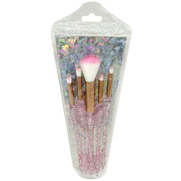 24 pieces of 5 Piece MakE-Up Beauty Brush Set In Assorted Colors