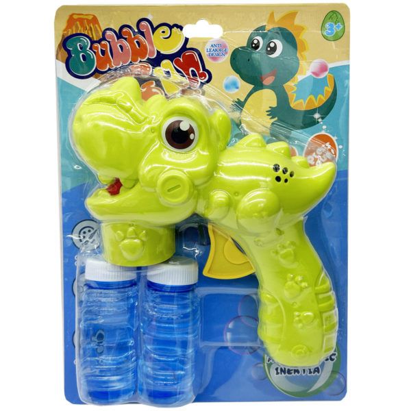 24 pieces Manual Action DinosauRShaped Bubble Gun With Bubbles